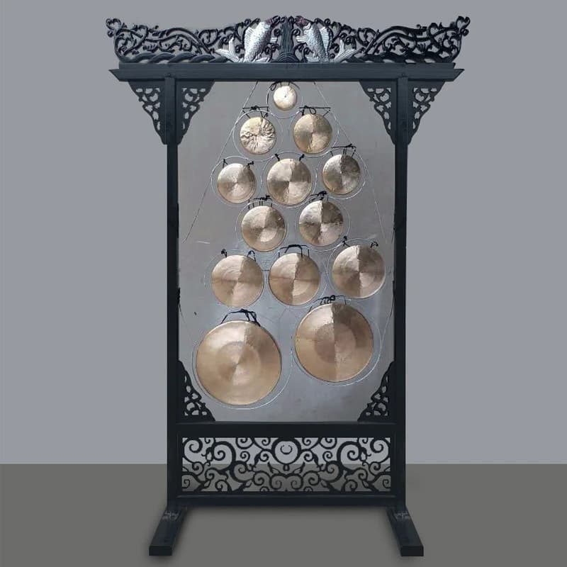 Thirteen-tone Zhoushan gong-13-tone Zhoushan gong (including wooden frame) 10-tone ten-tone cloud gong