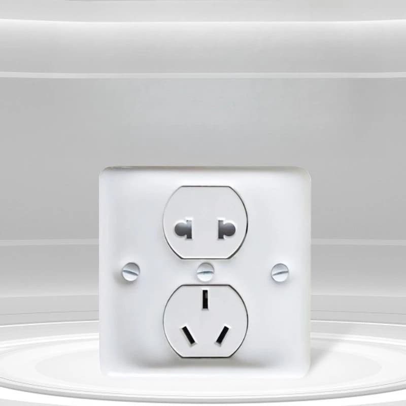 Ceramic socket Japanese-style five-hole vintage style switch simple two-bolt switch for homestays and hotels