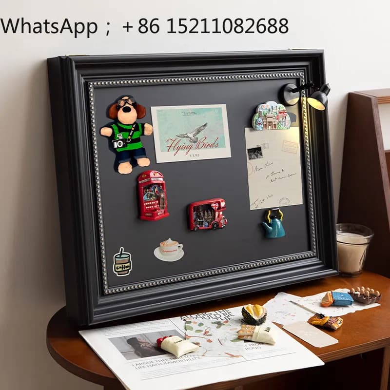 LLY Magnetic Meter Box Decorative Painting Photo Frame Premium Medieval Black Hydraulic Refrigerator Sticker Porch Cover