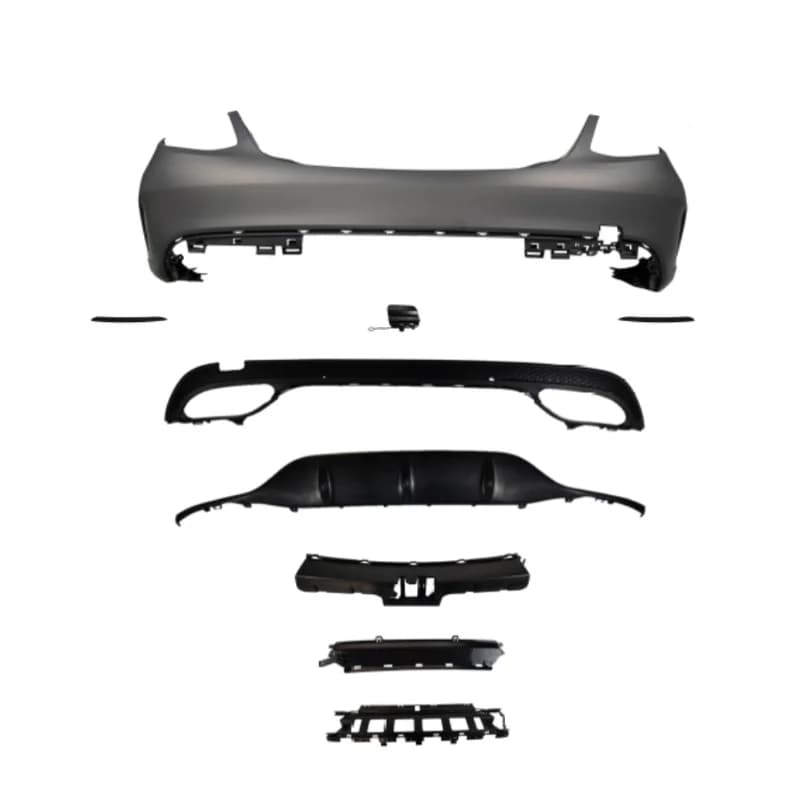 High Quality Complete Rear Bumper Body Kit OE 2058856038 For C Class W205 2016-2018 Exterior Upgrade Parts