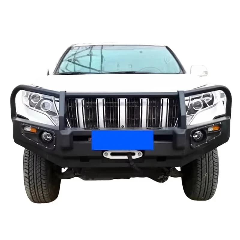 LC150 Steel Front Bullbar Body Kit for Land Cruiser FJ150 Prado 150 Pickup 4x4 Off Road Rear Upgrade with New Fog Light Cut-Outs