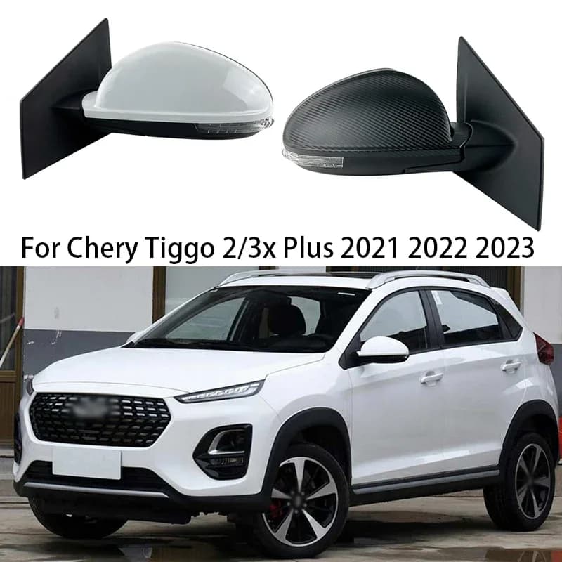 Car Outside Side Reverse Mirror Assembly For Chery Tiggo 2/3 Plus 2021-2023 With Turn Signal Heating Mirror Assy Accessories