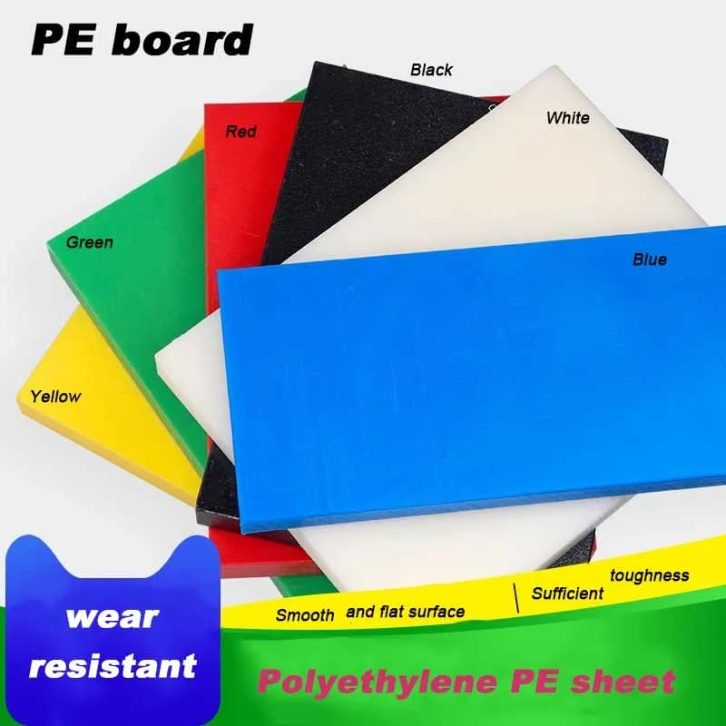 PE Flat Plate Hdpe Polyethylene Board Upe Board Food Grade Polymer Board Plastic Carving Processing  Wear Resistant