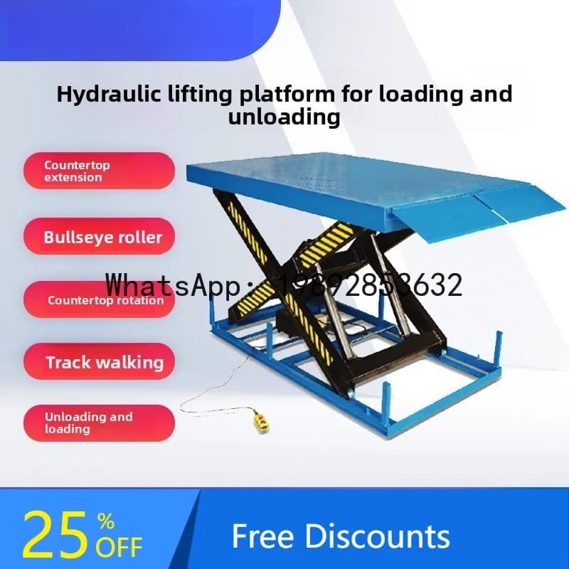 CZ MJ-A Electric Hydraulic Lifting Platform Scissor Lift Loading and Unloading Platform Fixed Lifting Machine