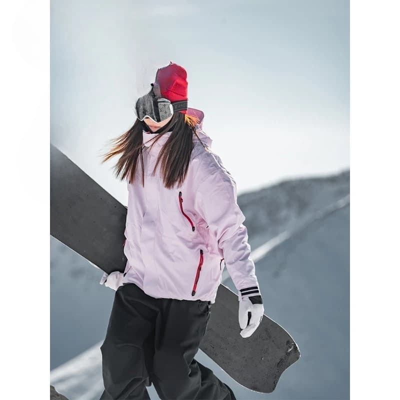 Snowboard ski suit women's waterproof jacket thermal fleece hard shell ski suit three-in-one thermal snow suit