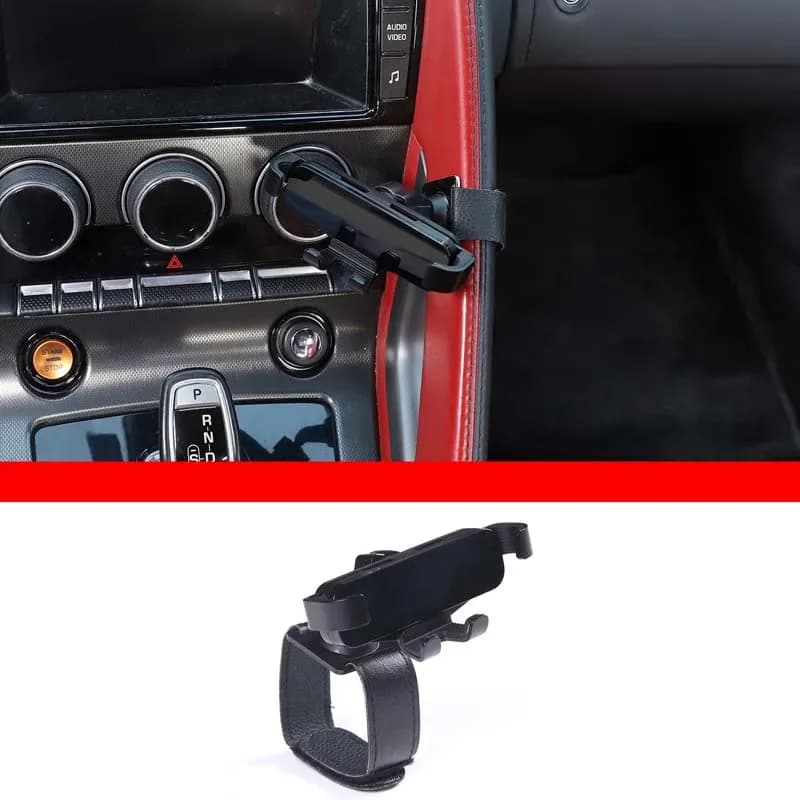 For 2013-2023 Jaguar F-TYPE Car Styling Central Control Car Mobile Phone Bracket Navigation Mobile Phone Rack Car Accessories