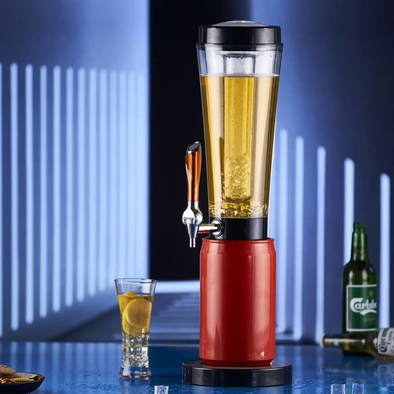 Can style wine bubble, beer tower, bar wine KTV three liters wine bubble with lamp
