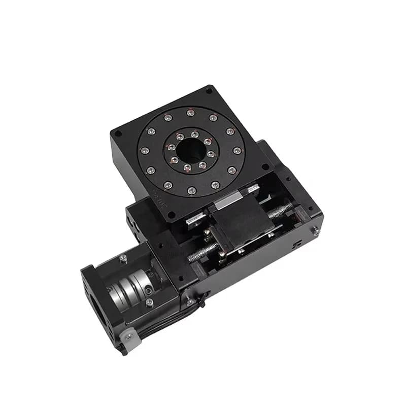 C&K JMBR-80-B7 80mm Motorized Stage Guide Linear Slide Rotary Tables Electric Rotating Platform for Optical Instruments