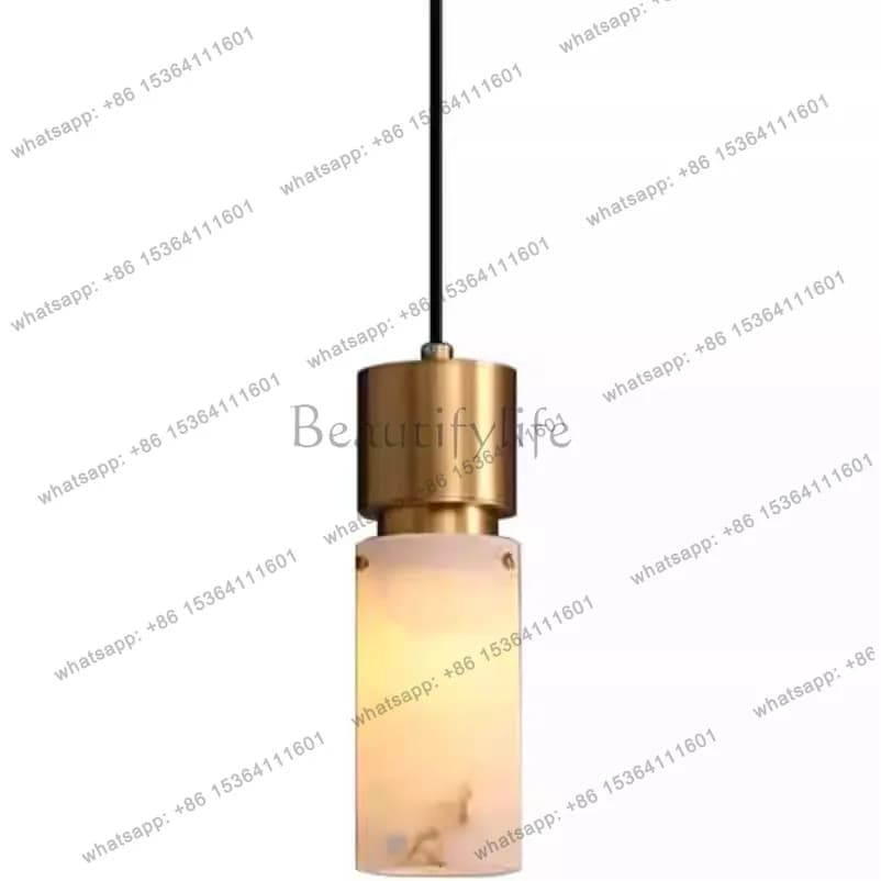 Cross-border modern and simple Nordic marble shop, room bedside hanging line luminous object