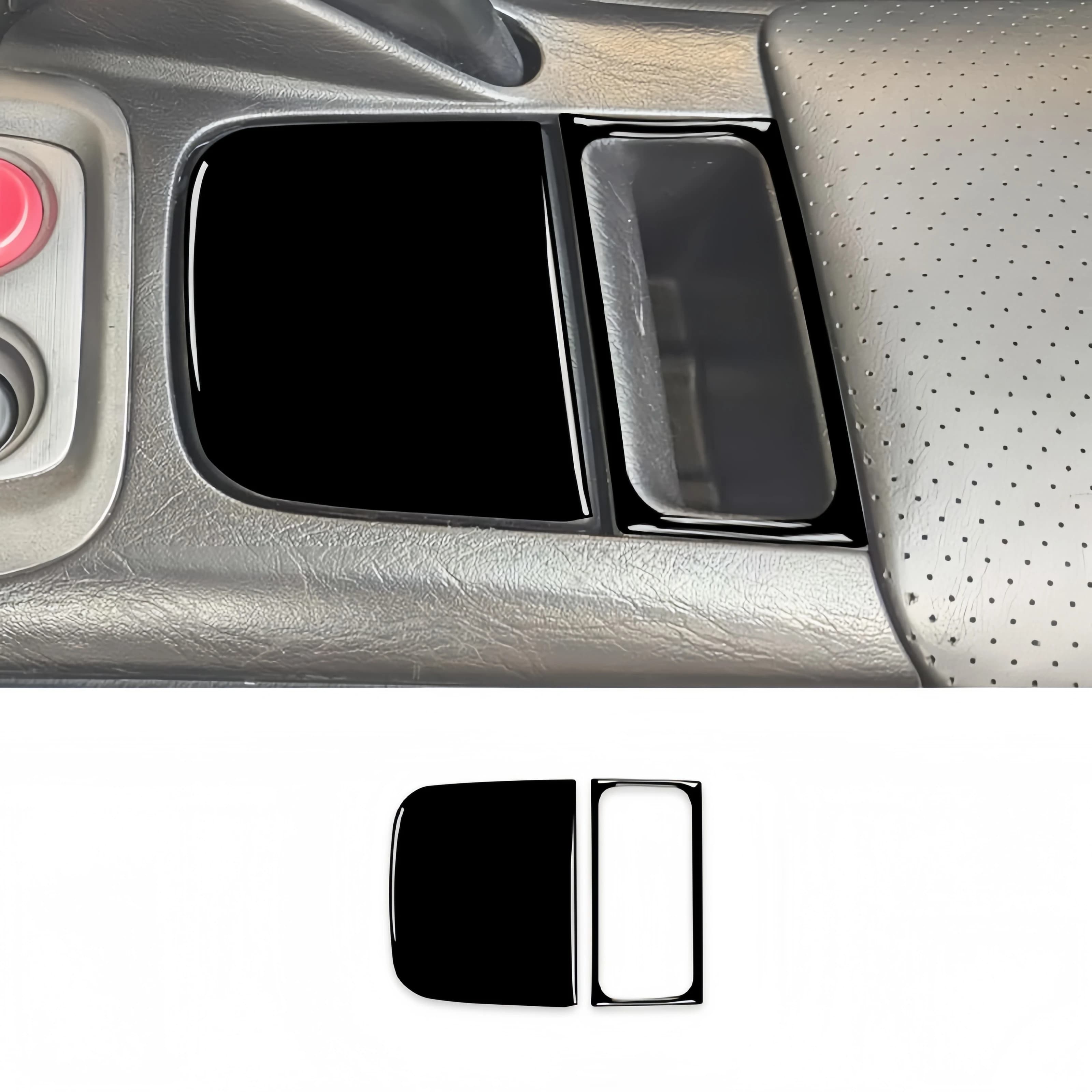 For Honda S2000 AP1 2000-2003 Piano Black Car Interior Handbrake Storage Panel Trim Cover Decoration Stickers Accessories