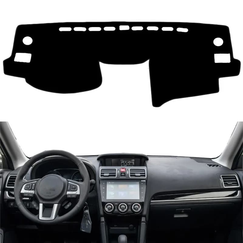 For Subaru XV Crosstrek Impreza 2012-2016 Forester SJ 2014-2018 Dashboard Cover Mat Dashmat Sunshield Protect Carpet Car Styling