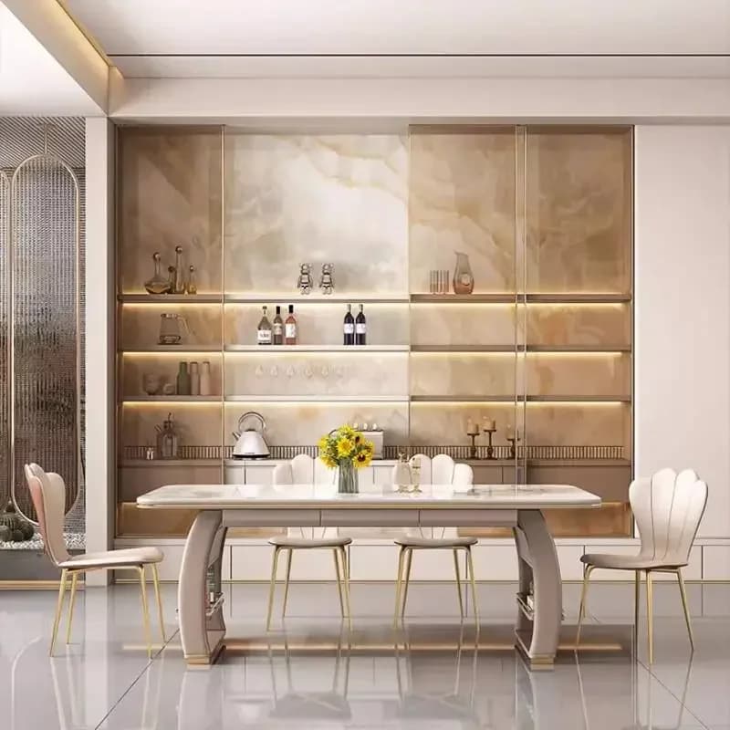 Ornament Irregular Kitchen Table Japanese Unique Modern Nordic Kitchen Table Space Saving White Muebles De Cocina Furniture Home