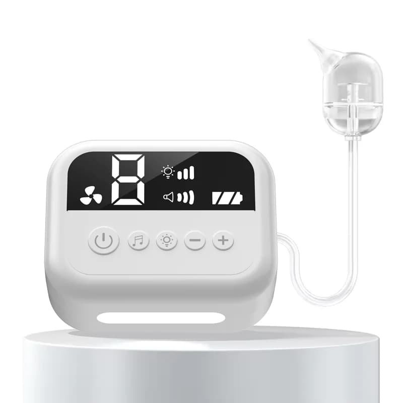 Electric Baby Vacuum Soft Nose Cleaner with Music Light 65Kpa Suction and 2500 mAh Battery for Nose Cleaning