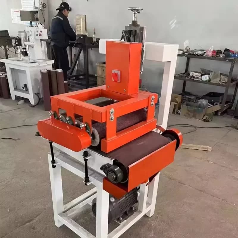 CE 300mm Economic Woodworking Wood Horizontal Flat Bench Brush Table Belt Drum Sander Sanding Polishing Grinder Machine