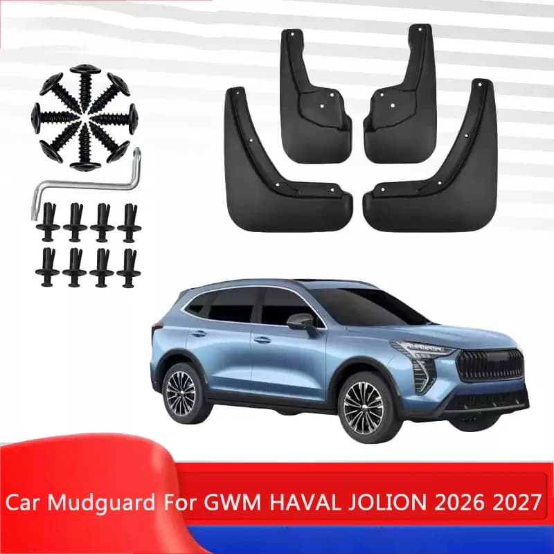 4PCS ABS Car Fender Mud Flap For GWM HAVAL JOLION 2026 2027 Auto Premium Splash Guard Anti-dirt Wear-resistant Body Accessory