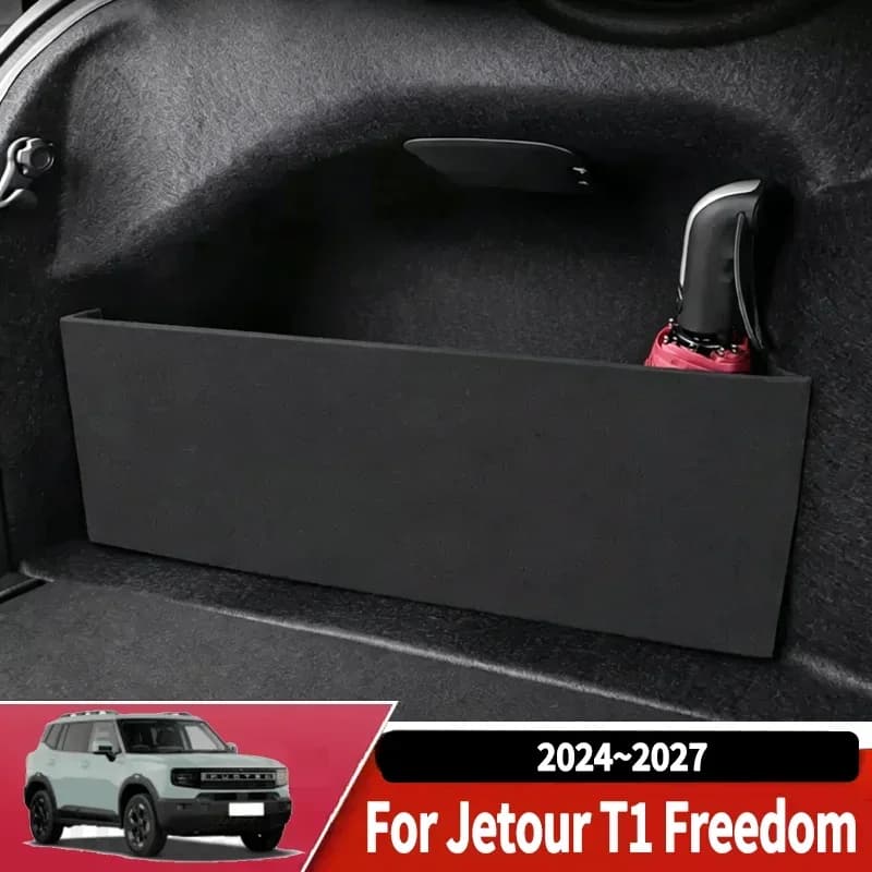 Para Jetour T1 Freedom 2024~2027, Accesorio de Mejora para el Auto, Caja de Almacenamiento Multifuncional para la Parte Trasera,