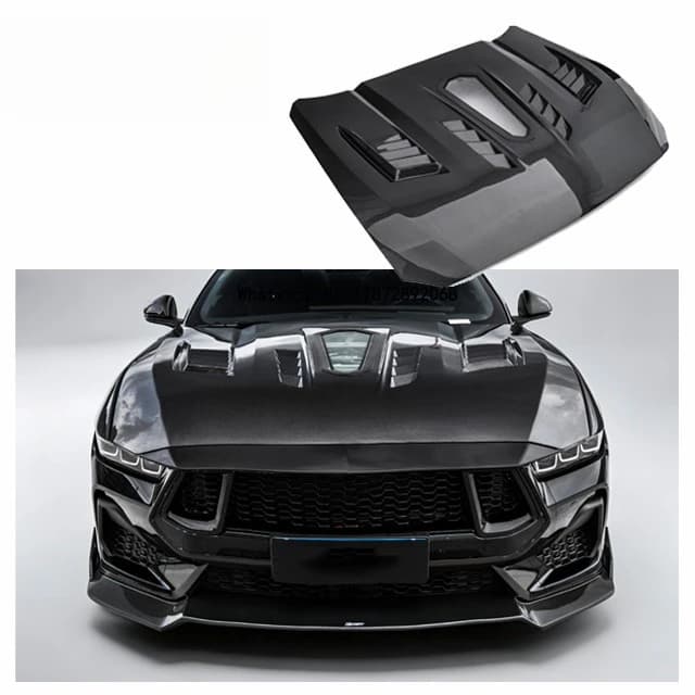 Carbon Fiber Hood for  Mustang 2024 2025 S650 CMST Carbon Fiber Engine Bonnet Hood