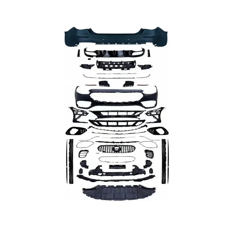 Factory Sales 2021-2025 W223 AMG S63 Style Front Bodykit Plug and Play Bolt-On Side Skirts Grille Diffusers