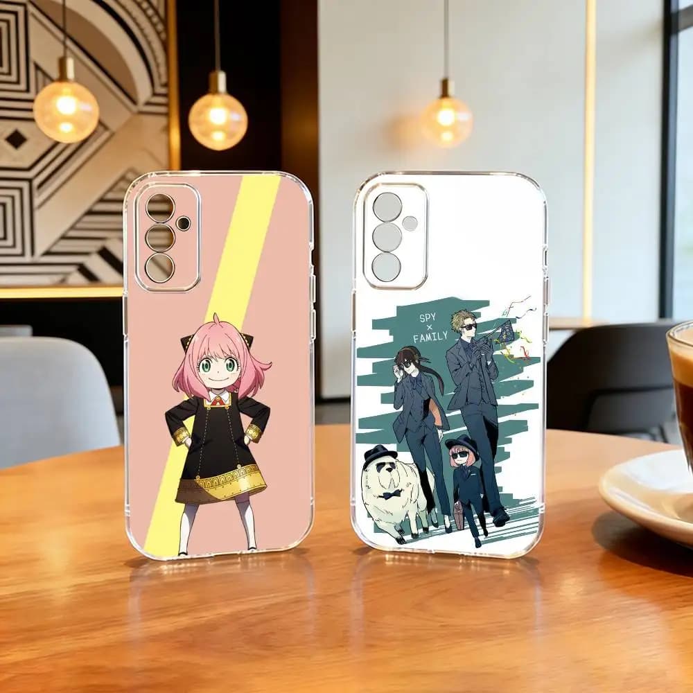 The F-Forger Family-y Phone Case Transparent Silicone Soft For SamsungA10,12,20,21S,30,31,40,50,51,52,70,71