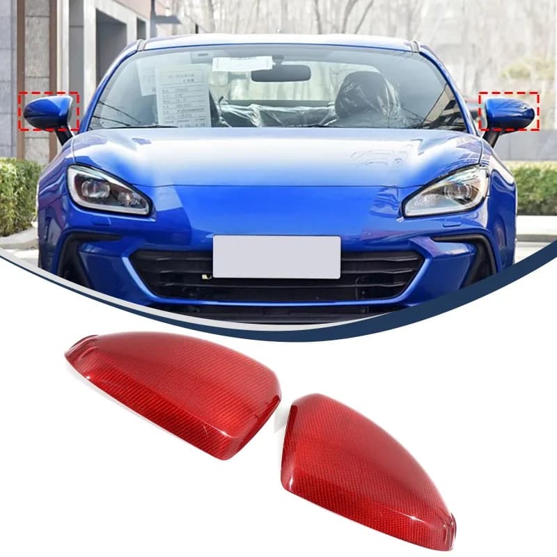 Real Carbon Fiber Exterior Mirror Covers Mirror Protective Covers 2pcs Exterior Car Accessories For 2022+ Toyota 86/Subaru BRZ