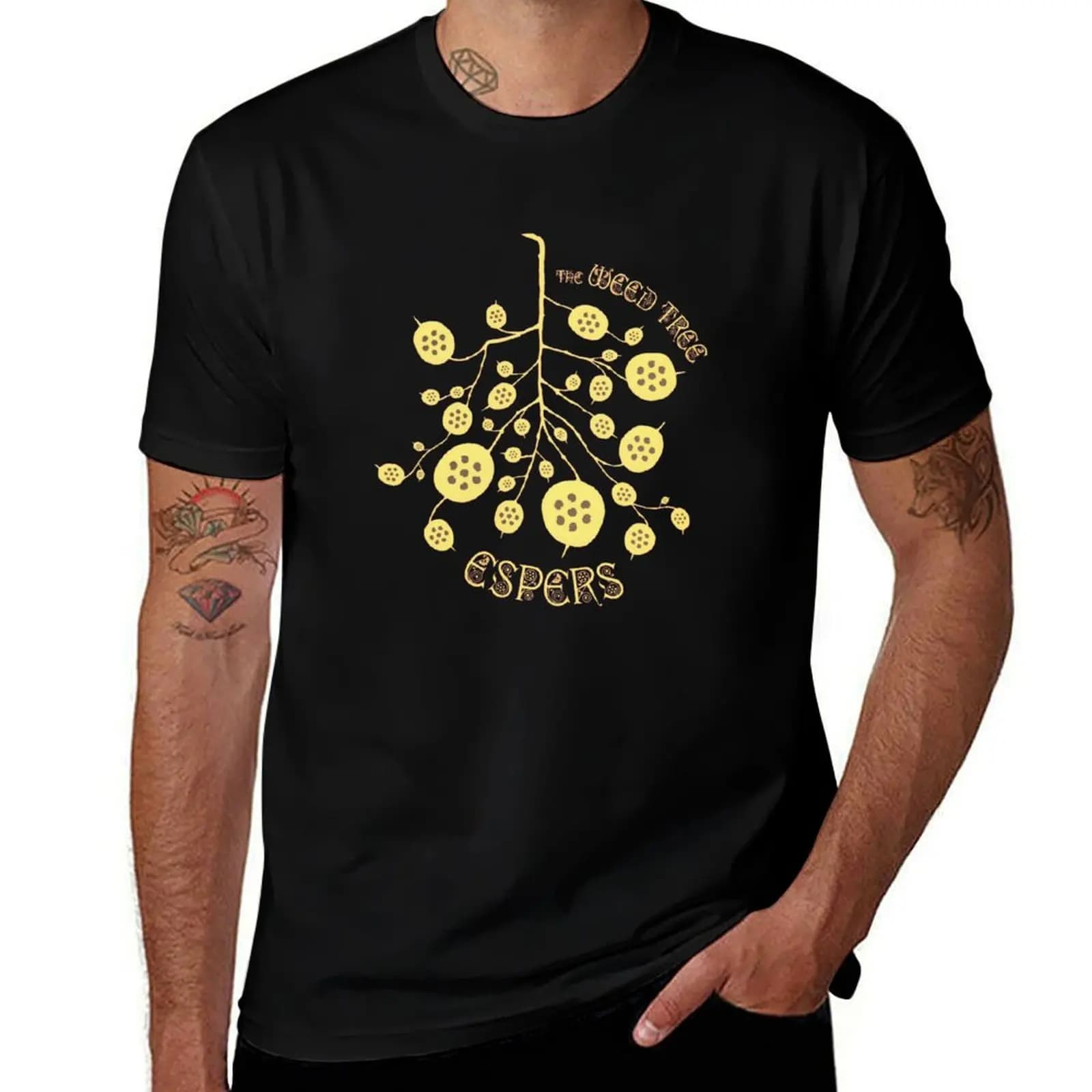 Weed Tree T-Shirt Casual All Match Tee Shirt for Men T-Shirt