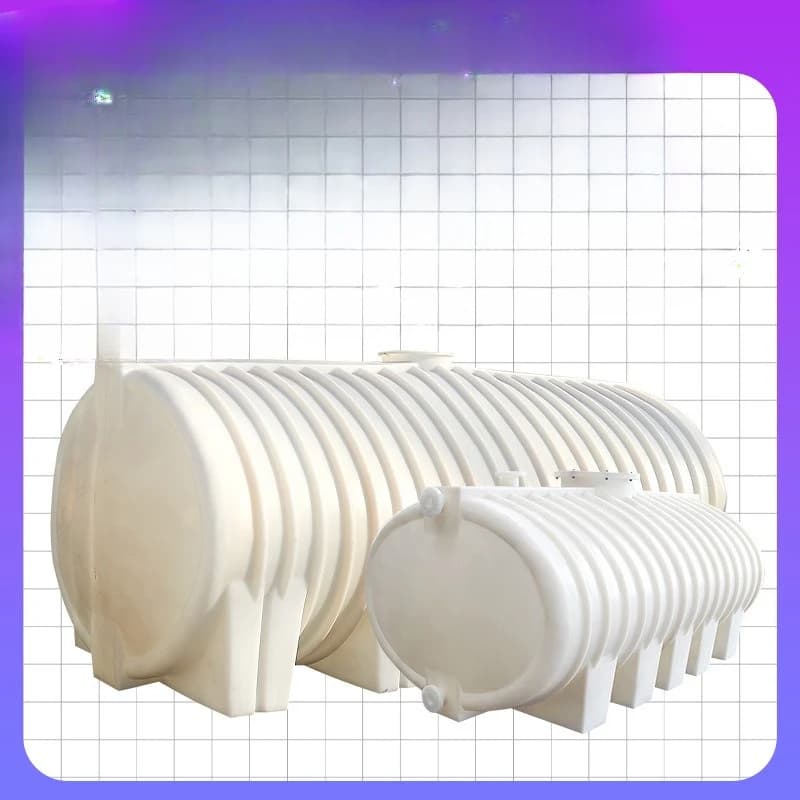 Thickened horizontal water tower 2 tons/10 tons PE plastic chemical