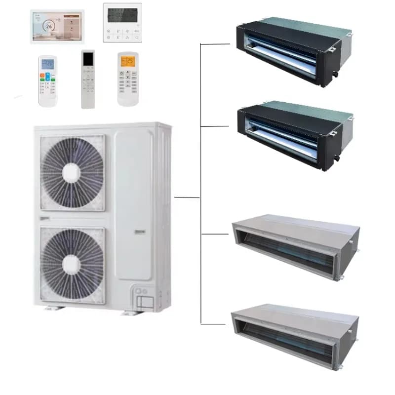 8HP DC Inverter VRF Outdoor Unit Floor Standing 22.4kW Cooling 24kW Heating 380~415V/3N/50Hz R-410A Mitsubishi Twin-rotary Pump