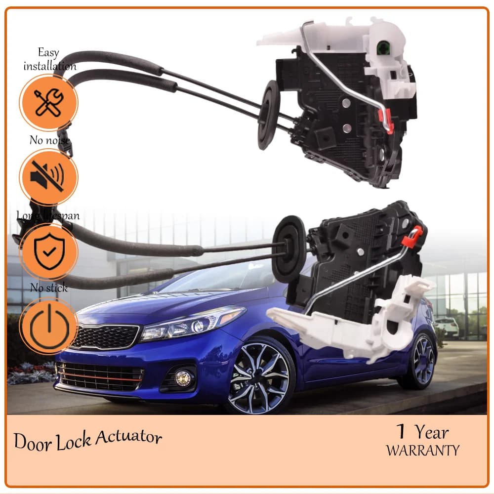 Front Left Right Driver Side Door Latch Unit,Fit for Kia Forte Series 2014-2018,seamless installation oem 81310A7051,81320-A7040