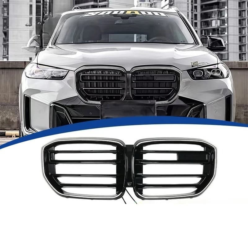 For BMW X5 G05 LCI 2023-2024 Front Glowing Illuminated Grille Radiator Mesh Cover M Style Upgrade Replacement Exterior Styling