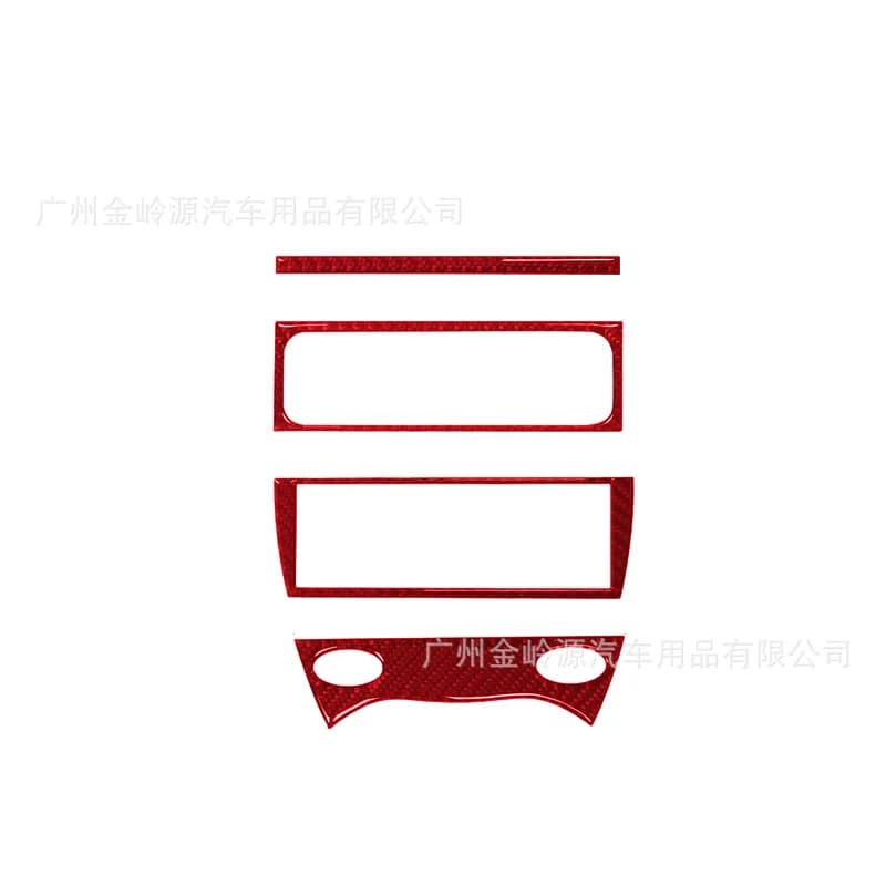 For 98-04 Porsche BOXTER Car Interior Modification Carbon Fiber Air Conditioning Control Decorative Stickers