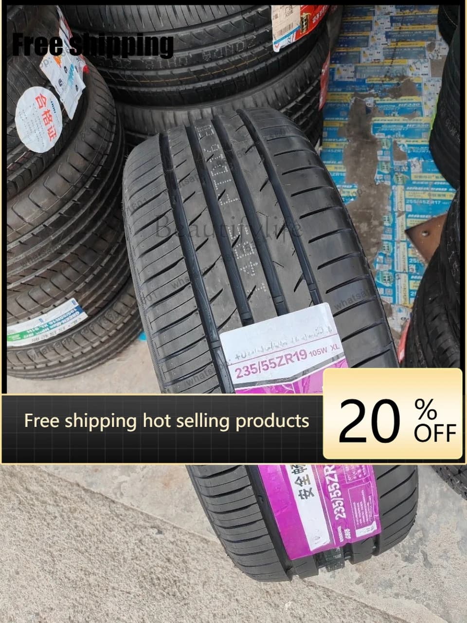 LJY Factory Direct New Tire 235/55R19 105W Q5 235/55ZR19