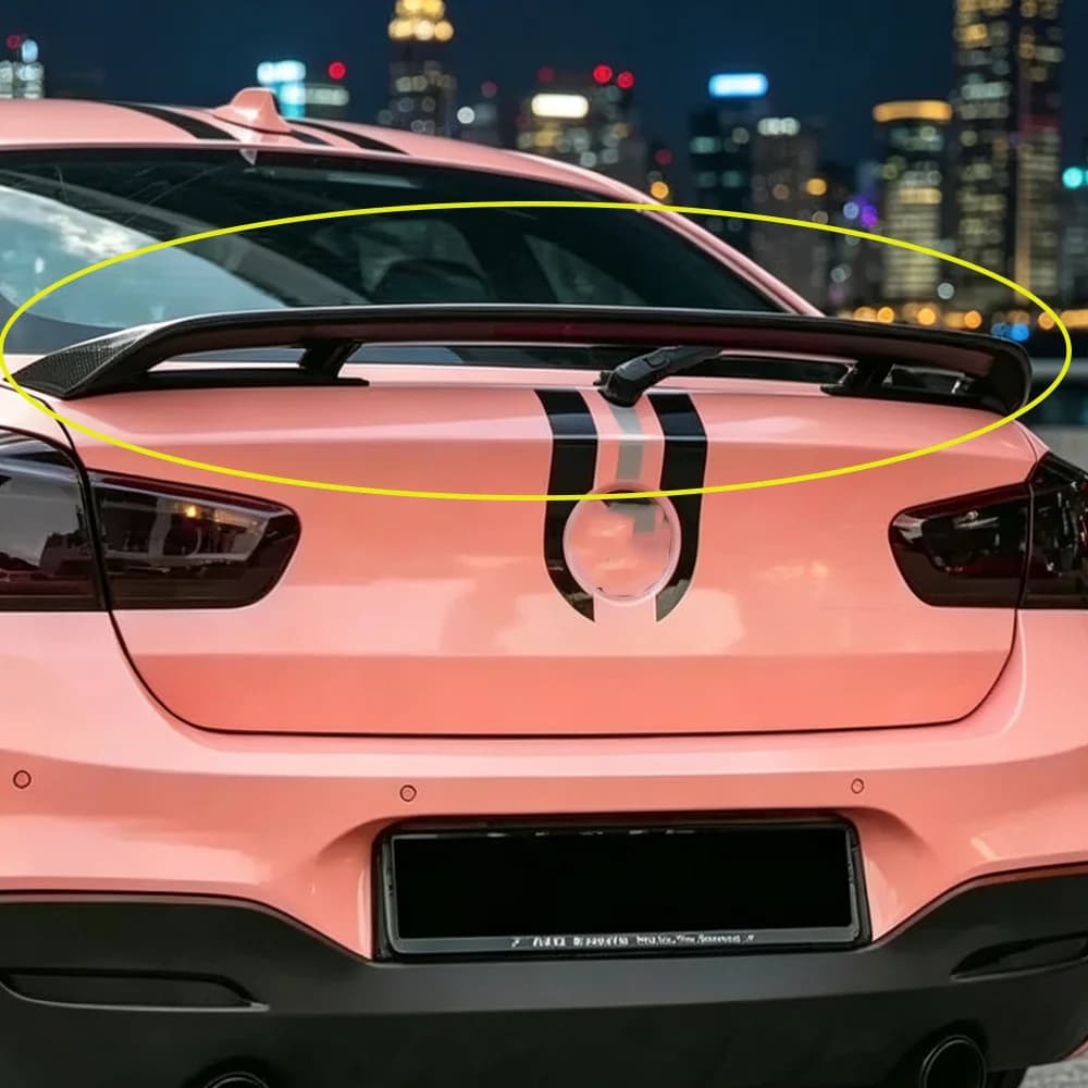 for BMW 1 Series F20 sedan pure carbon fiber trunk pressure wing 118i F21 no drilling non-destructive installation rear spoiler