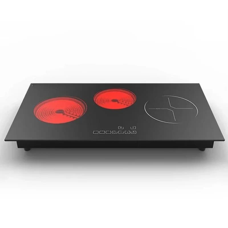 Burner induction cooker embedded three thermal power ceramic cooker household combination induction cooker