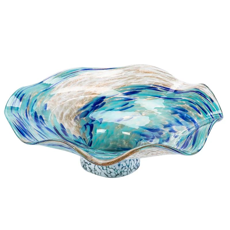 Nordic special-shaped glass decorative fruit plate creative home storage ornament