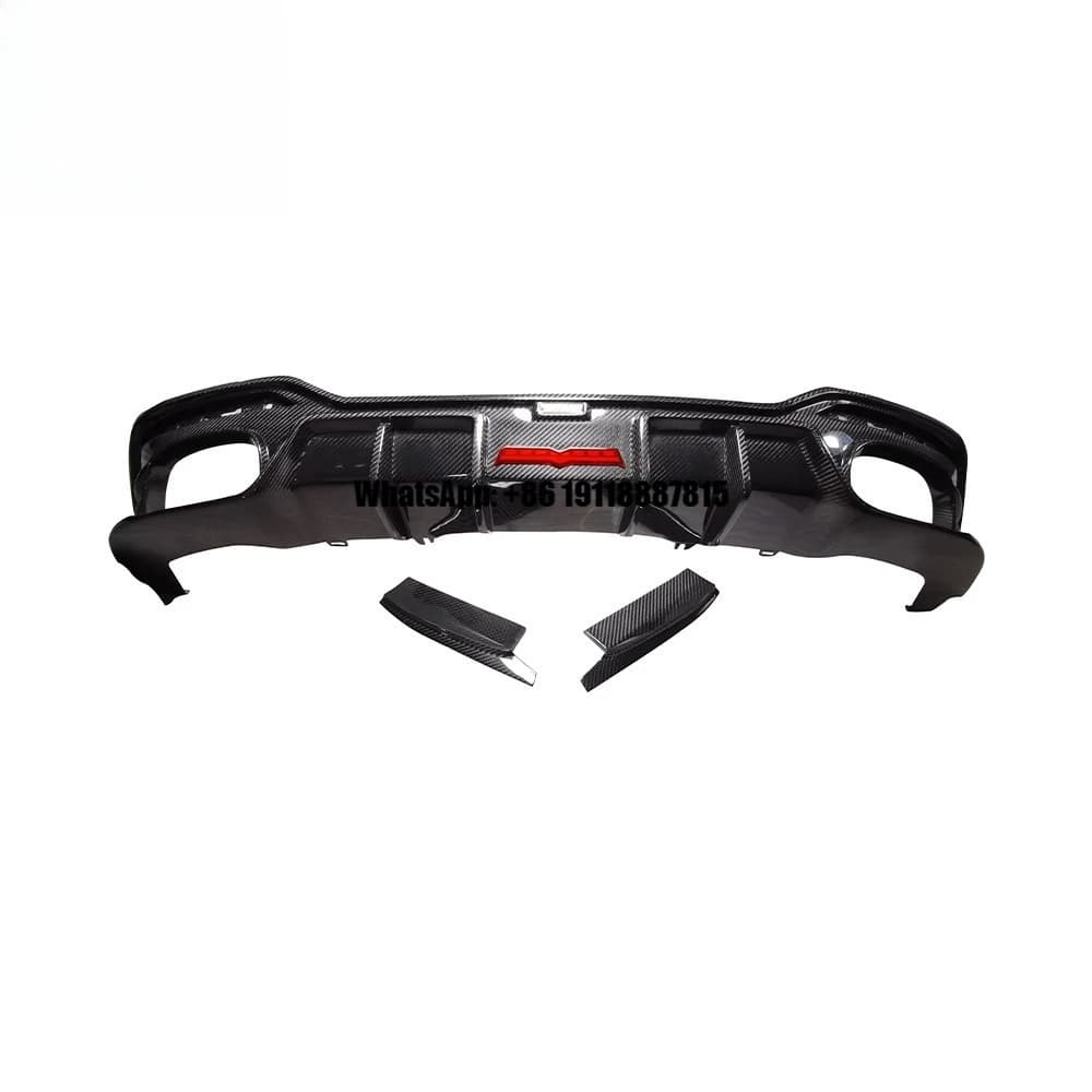 New Universal for Audi A5 S5 PA B9.5 Rear Spoiler with Dry Carbon Fiber Lip Diffuser