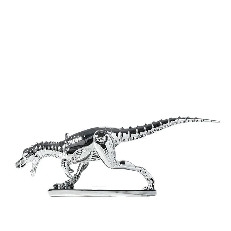 Kongshan Tyrannosaurus Rex Dinosaur Mechanical Dragon Resin Crafts Ornament Now Light Luxury Trendy Hand Figure Gift Decoration