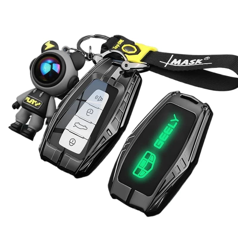 Protective Zinc Alloy Key Cover Case for Geely Emgrand/Boyue/Starray/Binyue/Starray L/Vision X6/Panda Mini/Icon - Key Fob Shell