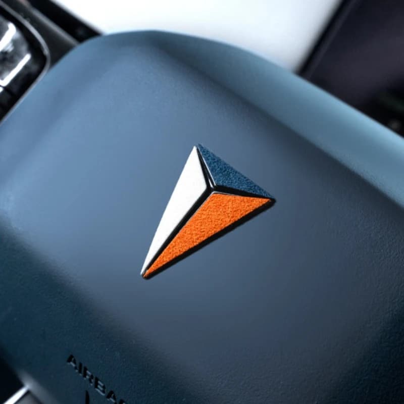 For Changan DEEPAL G318 2024-2025 Dedicated Suede Steering Wheel LOGO Decorative Sticker Car Interior Modified Accessories