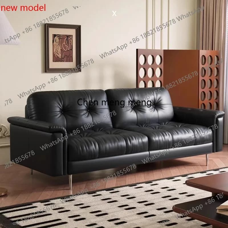 Simple Comfortable Sofas Homestay Lounge Home Leisure Lazy Sofas Villa Synthetic Leather Furniture Canapés  A178