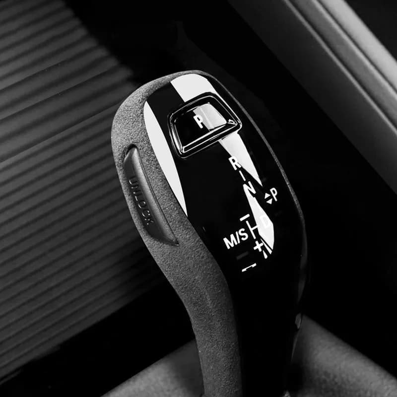 New Car Interior Accessories Auto Car Gear Shift Knob Cover Suede Protector Parts Trim LHD For BMW X1 X2 1 Series 2 Series