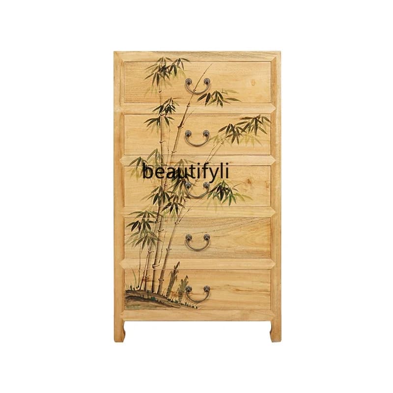C06 Solid Wood Storage Cabinet Simple Modern European Style Home Storage Cabinet Customizable
