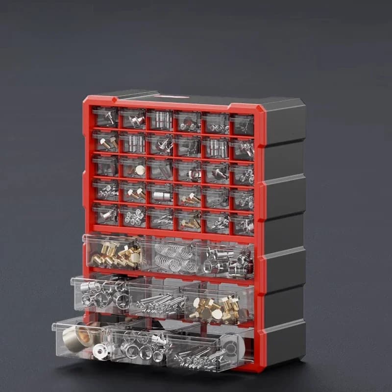 Drawer type parts box, storage accessories screw box, parts cabinet drawer type, component classification storage