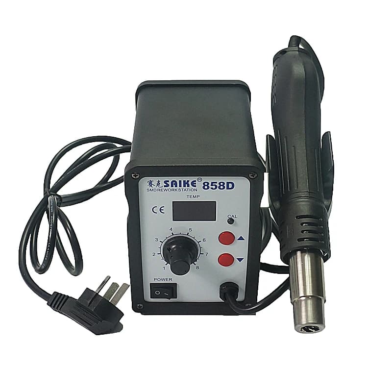 858D 110V/220V LED Digital ESD Soldering Station Hot Air   700W Computer Phone Rework Station Ultra-fast Heating