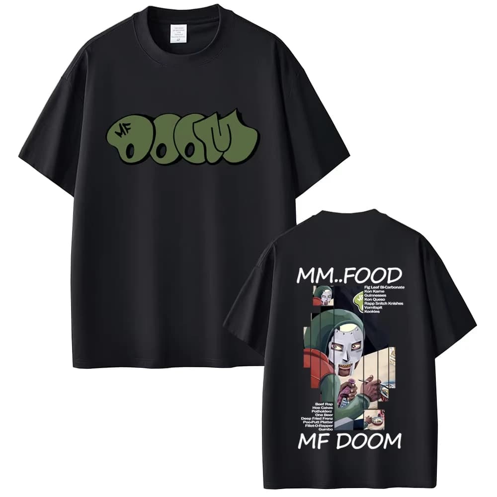 MF DOOM T Shirt 2026 New Madvillainy Mask Graphic 100% Cotton Men Women Unisex Oversized Hip Hop Retro Y2k Streetwear Tops