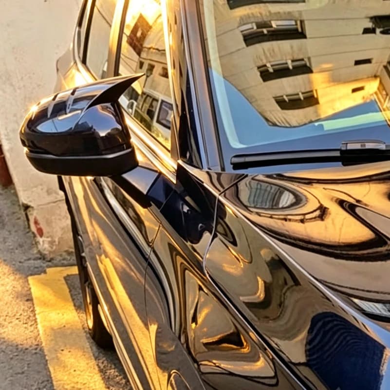 Car Styling For Honda HR-V 2021-2022 Rearview Mirror Cover Trim Caps with Horn Car Styling Decorative Auto Accessories for Vehic