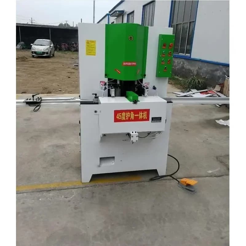 CE Certification QK-2025 New Type 45 Degree Maximum Cutting Teight 150mm Woodworking Aluminum Profile Double-Head Sawing