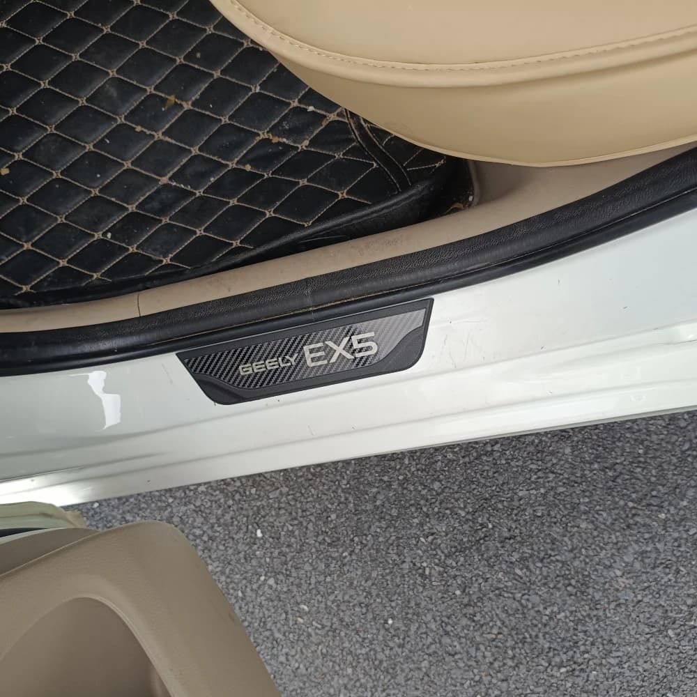 For Geely EX5 2027-2024 Car Door Sill Plate Padel Interior Cover Stainless Steel Protector Stick Trims Spare Auto Part Accessory