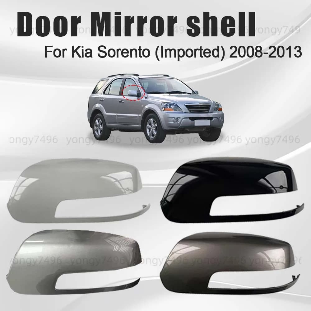 Protective Cover Door Mirror Shell For Kia Sorento (Imported) 2008 2009 2010 2011 2012 2013 Lens Picture Frame White Black