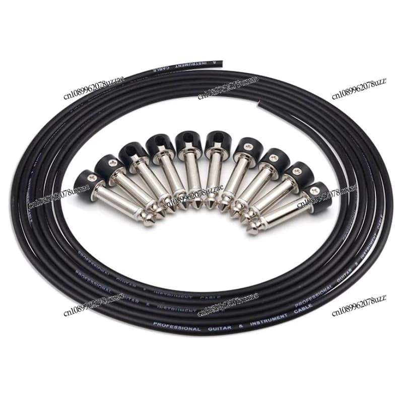 Solder-free 6.35 Effect Connector Cable, Electric Guitar Bass 3M Cable, Audio Cable