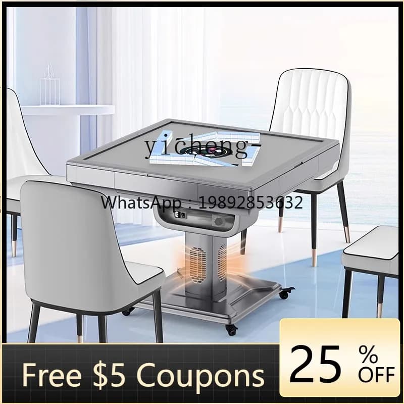 AA  mahjong machine automatic home roller coaster bass electric rotor mahjong table folding free card